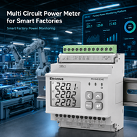 Compteur d'énergie multicanal pour usine intelligente, multi-circuits, rail DIN, Modbus PD194Z-E24E