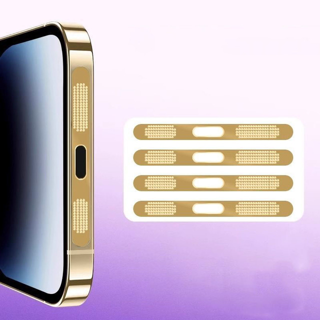 Metal Speaker Dust Cover Mesh Protector for iPhone 17 Pro Max 16 15 14 13 12 Series in Black Silver Gold Green Blue Purple