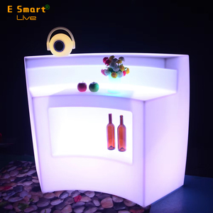 Novo design cor mudando de cor plástico led barra comercial reta para venda barra móvel