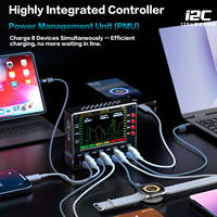 Multimètre numérique I2C C08 haute précision, testeur de tension, de résistance, de capacité, de diode et de puissance pour accessoires mobiles, chargeur rapide