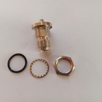 Connecteur coaxial RF à sertir RG405 (.086") pour câble d'antenne, droit, avec prise TNC femelle pour montage sur panneau