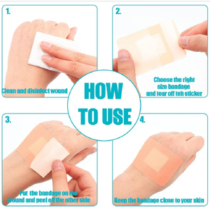 Vendajes Adhesivos Flexibles de Tela Transpirable para Dedos y Nudillos, Variedad de Estilos, a Granel, Impermeables, para Primeros Auxilios - Product Image 3