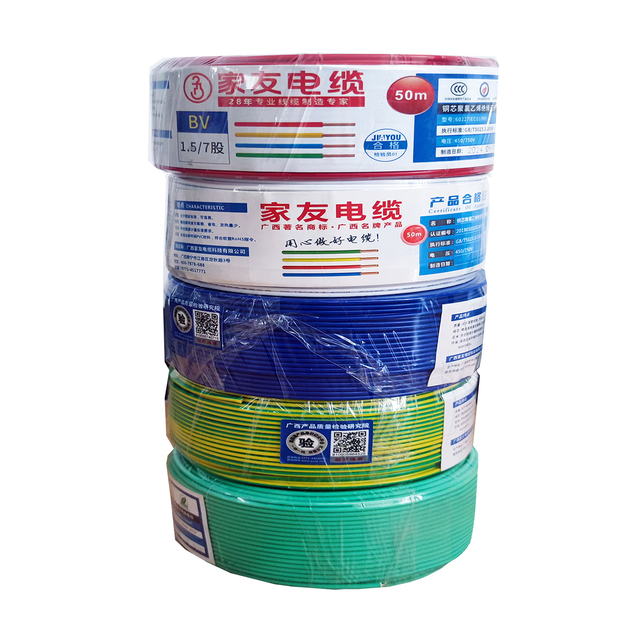 Home House Building Wiring BVR/BV 2.5mm 4mm 6mm 10mm Single Core Multi Core PVC Insulation Cable Wire Cable PVC Electric Wire