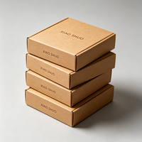 Boîte d'expédition en carton ondulé écologique avec logo personnalisé imprimé, couleurs mélangées, emballage en papier pour cosmétiques