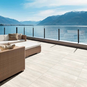 Carreaux de porcelaine extérieurs en <span class=keywords><strong>travertin</strong></span> beige mat moderne 120*60cm pour sol et patio, 20mm, style vintage minéral extérieur, aspect brique réfractaire - Product Image 3