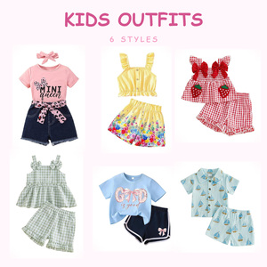 Lote al por mayor de ropa de verano variada para niños y niñas, estilos mixtos, stock listo para revendedores, mezcla aleatoria, hecho en China, modelo. - Product Image 3