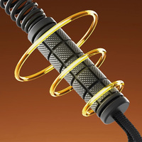 Corde de combat RS en alliage d'aluminium sans corde pour entraînement de force et cardio, durable pour la maison, la gym, le MMA et le renforcement musculaire