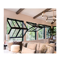 Fenêtre pliante horizontale CBMMART pour appartement, cadre en alliage d'aluminium, ouverture automatique, moustiquaire en acier inoxydable