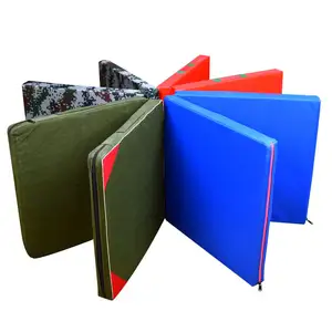Custom 2-Fold Folding Gym Exercise Mat With Carrying Handles For Tumbling Stretching Gymnastics Exercise Mats