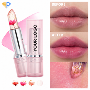 <span class=keywords><strong>Rouge</strong></span> à lèvres hydratant effet gelée florale Marque Blanche OEM, longue tenue, effet magique, gloss à lèvres changeant de couleur, baume à lèvres personnalisé en gros - Product Image 5