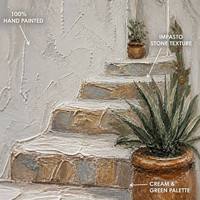 Décoration d'intérieur en gros, peinture sur toile de paysage 100% faite à la main, prête à accrocher, encadrée, pour la décoration d'hôtels, de bureaux et de galeries