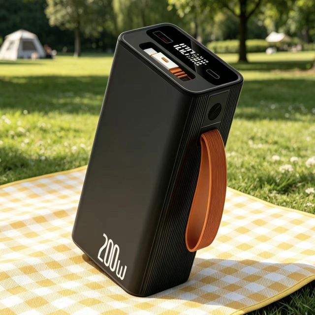New Trending Product Outdoor 20000mah Power Bank with Cable Portable Laptop PD 100W Fast Charging Power Bank for Macbook