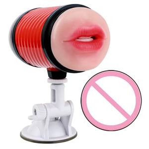 Yetişkin gerçekçi elektrikli erkek mastürbasyon kupası eller serbest seks aracı Oral vibratör seks oyuncakları Masturbator - Product Image 1