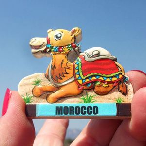Aimant de réfrigérateur marocain personnalisé 3D, cadeau de voyage, icône emblématique, souvenir de Marrakech, article du Maroc - Product Image 3