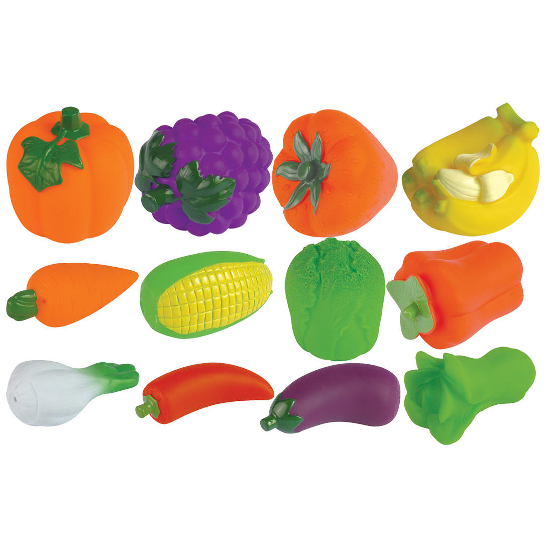 Mold-Free Banana Grape Tomato Carrot Fruit Vegetables Bath Toy Toddler Baby  Water Squirt Corn Toy Child Rubber Toy Made Plastic - Main Image
