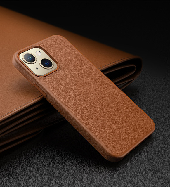 Luxury Leather Case for iPhone 14 Custom Phone Case Durable PU Leather Cellphone Cover for iPhone 12 13 14 15 Pro Max Case