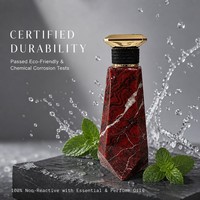 Flacon de parfum cylindrique géométrique personnalisé en verre, atomiseur de luxe dépoli mat, vide, sérigraphié