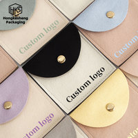 Pochette à bijoux en microfibre avec logo personnalisé, prix usine HKSLW, sac d'emballage souple pour colliers, boucles d'oreilles et bracelets