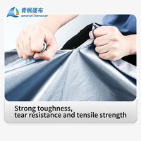 Bâche en toile PE de qualité supérieure, poids moyen, imperméable, anti-UV, résistante aux déchirures, 800D, pour jardin, extérieur, auvent, bâche de protection pour bateau