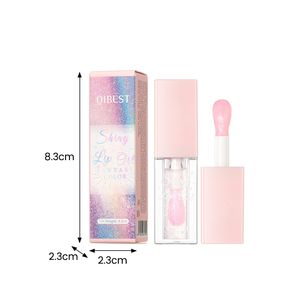 QIBEST PH renk değiştiren dudak yağı nemlendirici yapışmaz fincan parlak dudak parlatıcısı Glitter makyaj toptan - Product Image 6
