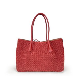 Niche Design New Genuine Leather Handwoven <strong>Women</strong> <strong>Handbag</strong> Double Handle <strong>Laptop</strong> Bag Large Capacity <strong>Women</strong> Casual Tote Shopping Bag - Product Image 2