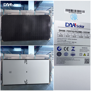 Module solaire monocristallin haute efficacité de type N 440W à écran plein dans l'entrepôt européen DHN-T56X16/FS(BW) Panneau solaire monocristallin - Product Image 1