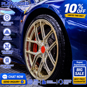 Jantes forgées monobloc personnalisées de 19, 20 et 21 pouces en or champagne, design Y-Spoke P101-<span class=keywords><strong>SC</strong></span> pour BMW M3 M4 <span class=keywords><strong>Porsche</strong></span> <span class=keywords><strong>911</strong></span> Sport Car - Product Image 1