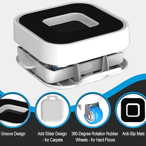 Juego de Herramientas para Mover Muebles de Acero Inoxidable con Ruedas Giratorias para Electrodomésticos Pesados y Equipos de Transporte para Mudanzas - Product Image 1