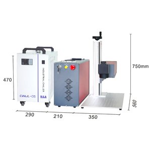 Machine de marquage laser UV avec système rotatif 3V/5V/10V pour marquage de verre et de cristal, refroidisseur d'eau, laser UV pour marquage de verre - Product Image 5