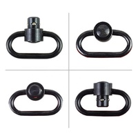 Action Union Durable Noir 1-1/4 "Bouton poussoir en acier à détachement rapide QD Sling Swivel Mount pour les ventes en stock
