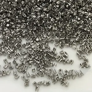 Máquina de Fijación al Mejor Precio, Remaches de Perla de Plástico ABS sin Agujero, Remaches de Acero Inoxidable Redondos de 2.3mm con Cuatro Garras - Product Image 1