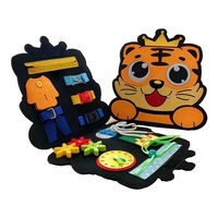 Papan Aktivitas Anak dari Kain Flanel 2026, Papan Montessori untuk Pendidikan Dini, Mainan Sensorik untuk Anak, Papan Sibuk dari Kain Flanel, Tas Ransel dari Kain Flanel