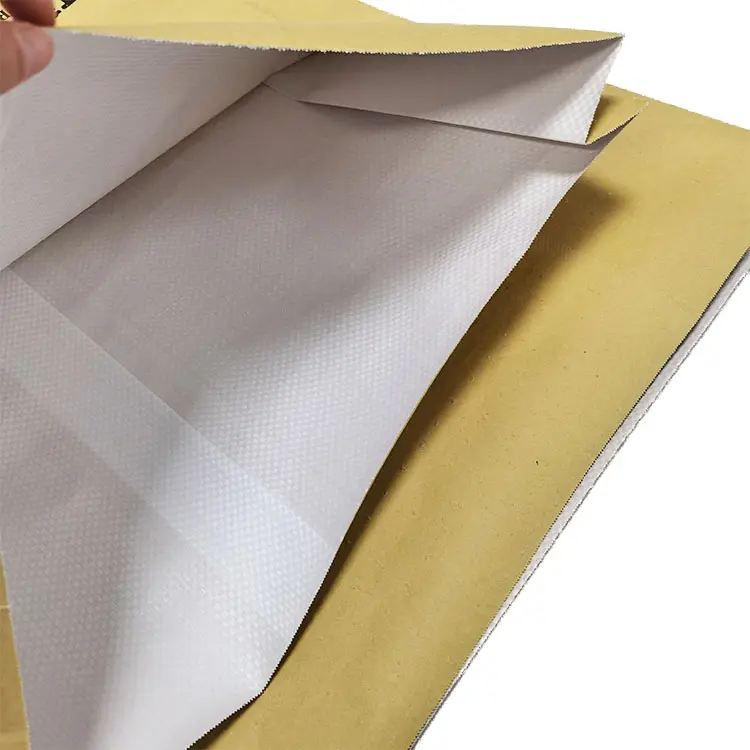 Saco tecido composto de papel kraft de alta qualidade saco tecido laminado pp 90*100 sacos de arroz