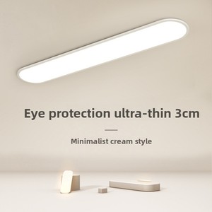 Plafonnier LED minimaliste moderne en aluminium, bande longue et fine, contrôle Tmall Genie, CRI 95, pour couloir et <span class=keywords><strong>dressing</strong></span> - Product Image 2