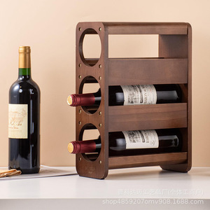 Estante de madera para vino, almacenamiento duradero de 5L para botellas de vino tinto y champán, uso doméstico en bares - Product Image 3