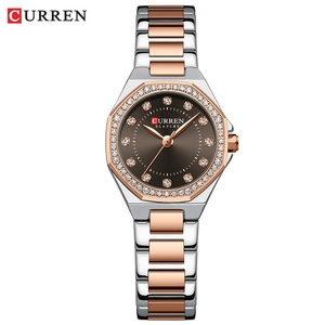 Montre pour femme CURREN 9100, étanche, marque haut de gamme, montre-bracelet élégante pour femme, bracelet en acier inoxydable, montre décontractée pour femme - Product Image 1