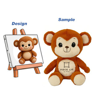 Peluche de Animal Personalizado, Lindo Peluche de Mono de Algodón PP, Tamaño Personalizado, para Artículos de Eventos - Product Image 1