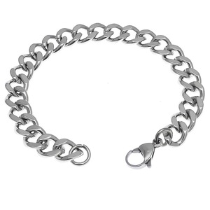 Pulsera de cadena de acero inoxidable de 9 mm de ancho, de 17 cm a 23 cm, para hombres y mujeres, joyería de moda - Product Image 4