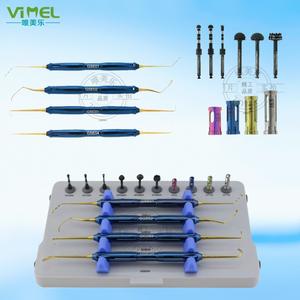 Kit d'outils de clinique dentaire (14 pièces) Ensemble de forets pour le levage du sinus maxillaire Instruments dentaires en acier avec source d'alimentation - Product Image 1