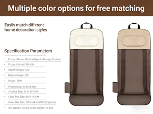 Colchoneta de Masaje Corporal Completo Portátil Popular OEM ODM, Colchón de Salud con Compresión de Aire y Función de Calefacción para Cuello, Cabeza, Piernas y Cintura - Product Image 6