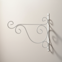 Support à fleurs en fer durable de style européen créatif avec crochets pour murs de balcon, supporte des pots de fleurs et des mangeoires à oiseaux