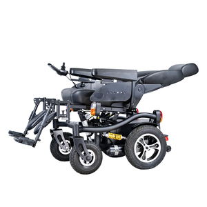 Off-Road <strong>Heavy</strong> <strong>Duty</strong> Electric <strong>Wheelchair</strong> 64Ah Portable Foldable Adjustable Backrest Height Seat All Terrain Big Wheels 13 Inch - Product Image 1