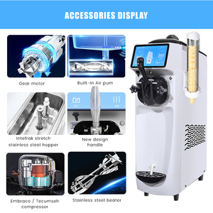 Sản xuất tại Trung Quốc mềm phục vụ duy nhất icream đuổi thương mại cán 1 vòi phun Máy làm kem cho doanh nghiệp - Product Image 3