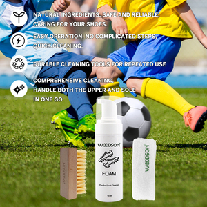 2025 Woodson Mới Đến Bóng Đá Giày Sạch Hơn <span class=keywords><strong>Kit</strong></span> OEM Bóng Đá Khởi Động Chăm Sóc <span class=keywords><strong>Kit</strong></span> Giữ Cho Đá Của Bạn Tìm Kiếm Thương Hiệu Mới - Product Image 2