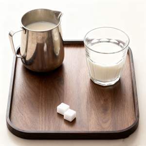 Plateau en bois naturel, adapté à un usage domestique, plateau à pâtisserie de style japonais, plateau de service pour restaurant, plateau de rangement rectangulaire - Product Image 2