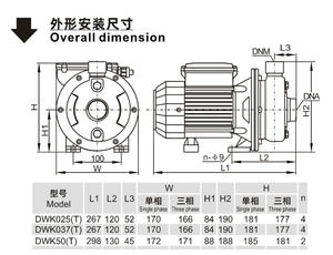 ปั๊มแรงเหวี่ยงต่ำอุตสาหกรรม SUOU DWK50, แบบดูดเดี่ยว, สแตนเลส, มอเตอร์ทองแดง สำหรับอาหารและเครื่องดื่ม - Product Image 3