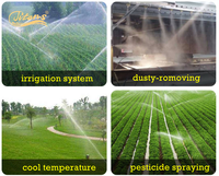 Titans haute qualité 40m pluie pistolet arroseur 360 engrenage entraînement et rotation pour les fermes et l'agriculture système d'irrigation de l'eau