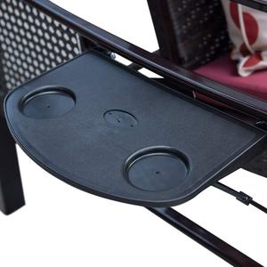 Chaise pliante double portable d'extérieur, structure en tube de fer, pour camping, plage, pique-nique, barbecue - Product Image 4