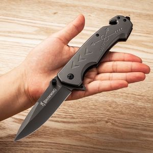 Dao gấp thép không gỉ bán chạy, cán nhôm, dùng cho sinh tồn ngoài trời, cắm trại, tự chế, OEM - Product Image 6