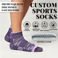 Chaussettes de sport athlétiques à double couche, qualité supérieure, chaussettes de sport pour hommes, design Xingyou, polyester recyclé, chaussettes personnalisées